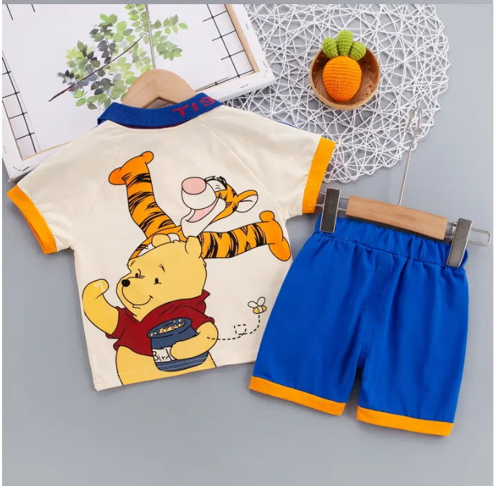 Winnie Temalı Mavi 2 Parça Takım (1-5 Yaş)