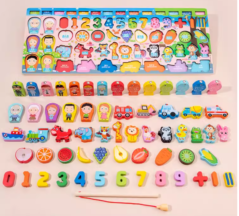 Eğitici Oyuncak Yapı Taşları - Meyveler ve Sayılar