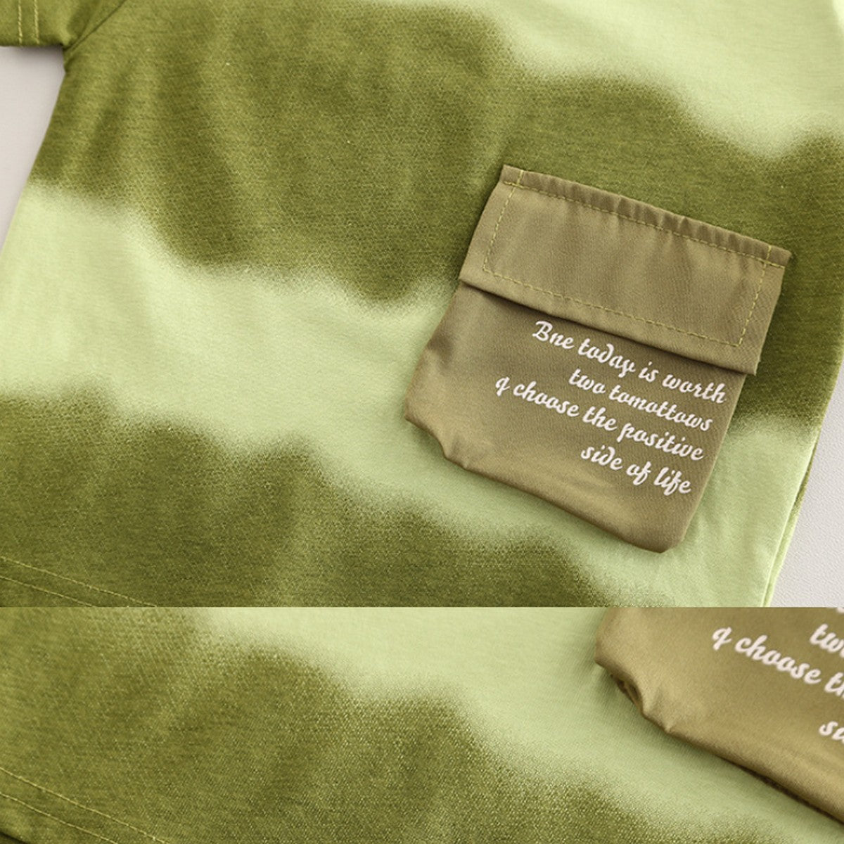 Fermuarlı Cepli Haki Şortlu Erkek Çocuk Takımı 1-5 Yaş