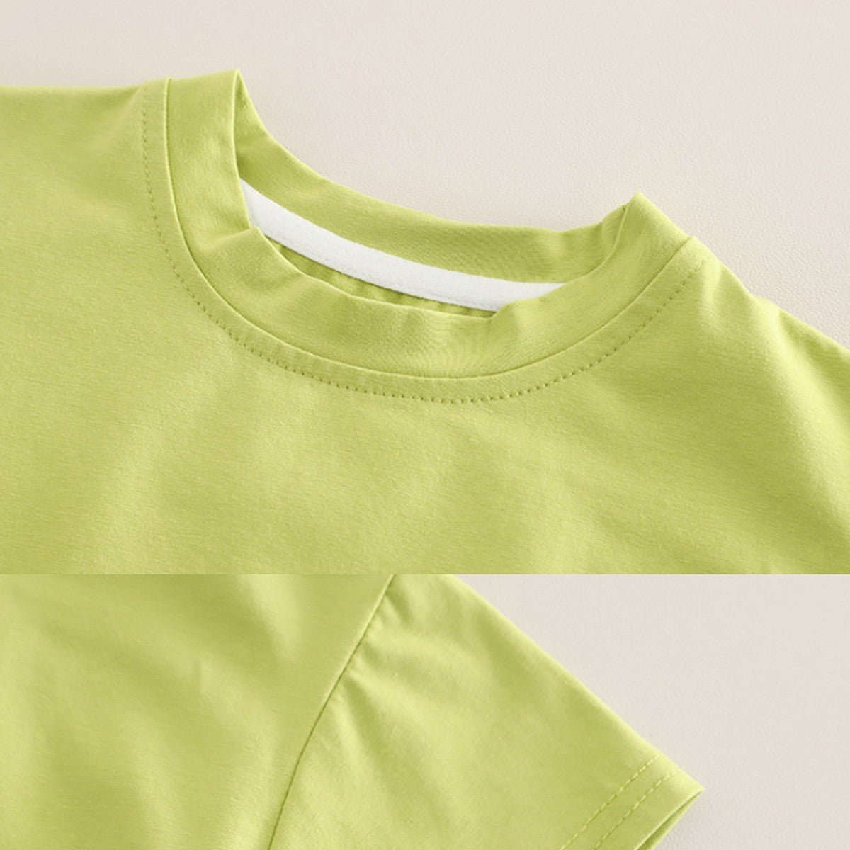 1-5 Yaş Kurbağa Gözlü Yeşil Tişört ve Salopet Takımı