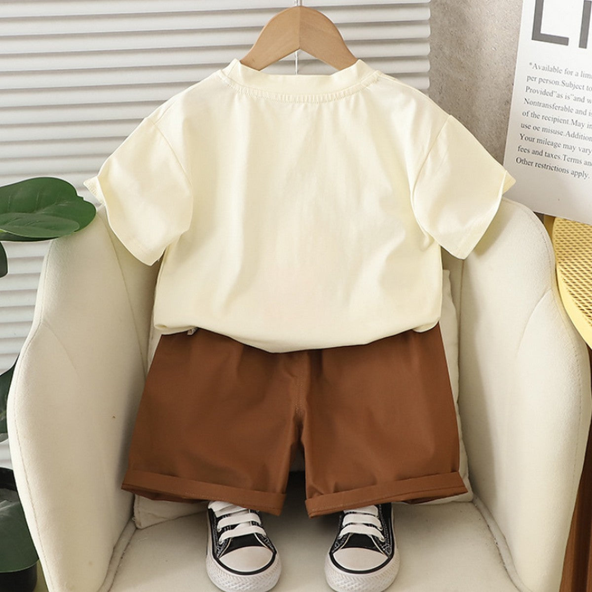 1-5 Yaş Aslan Baskılı Kamp Temalı Erkek Çocuk Takımı