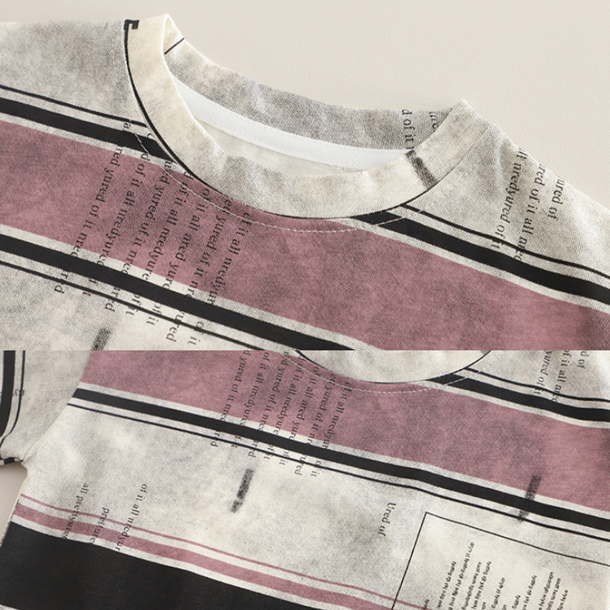 1-5 Yaş Erkek Çocuk Bordo Desenli Yazlık Şortlu Takım