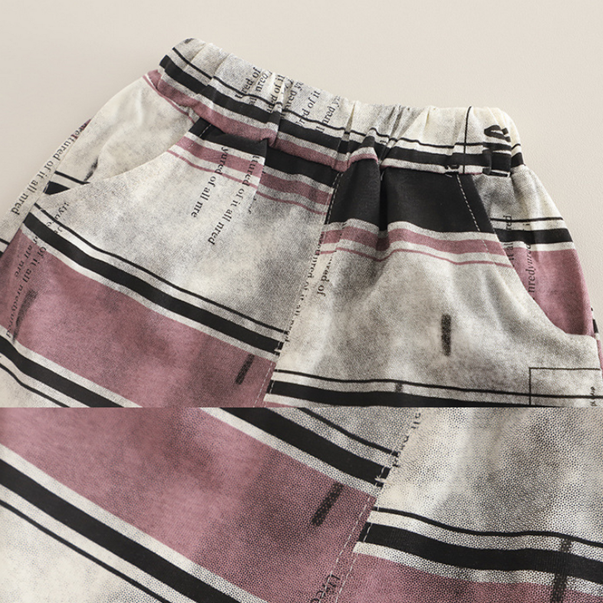 1-5 Yaş Erkek Çocuk Bordo Desenli Yazlık Şortlu Takım