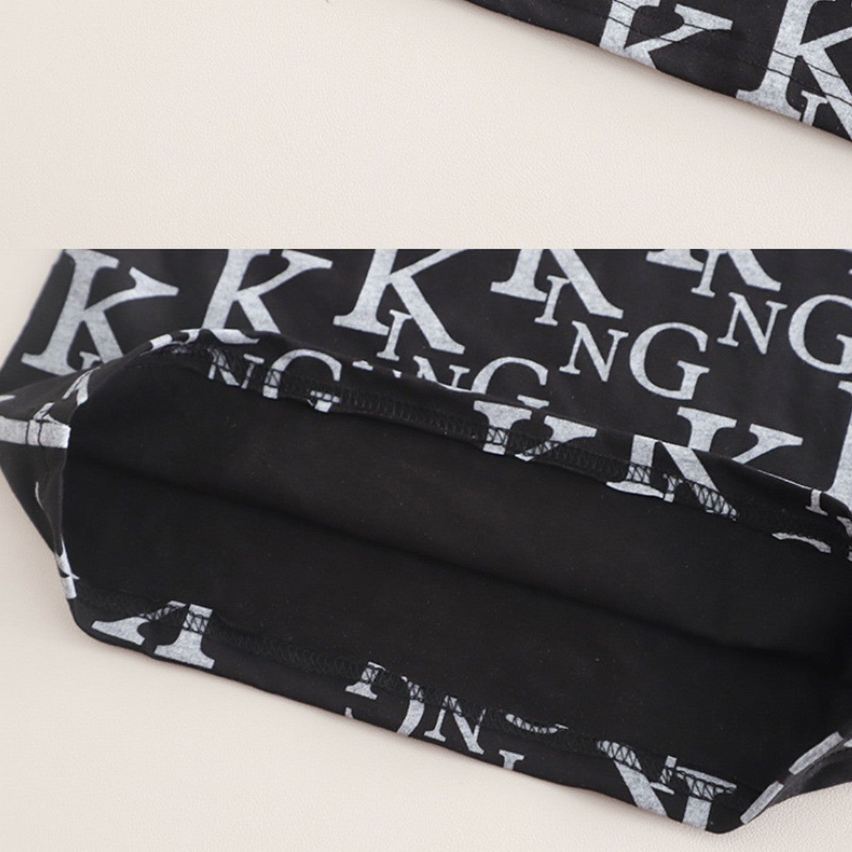 1-5 Yaş KING Baskılı Polo Yaka Siyah Erkek Çocuk Takımı