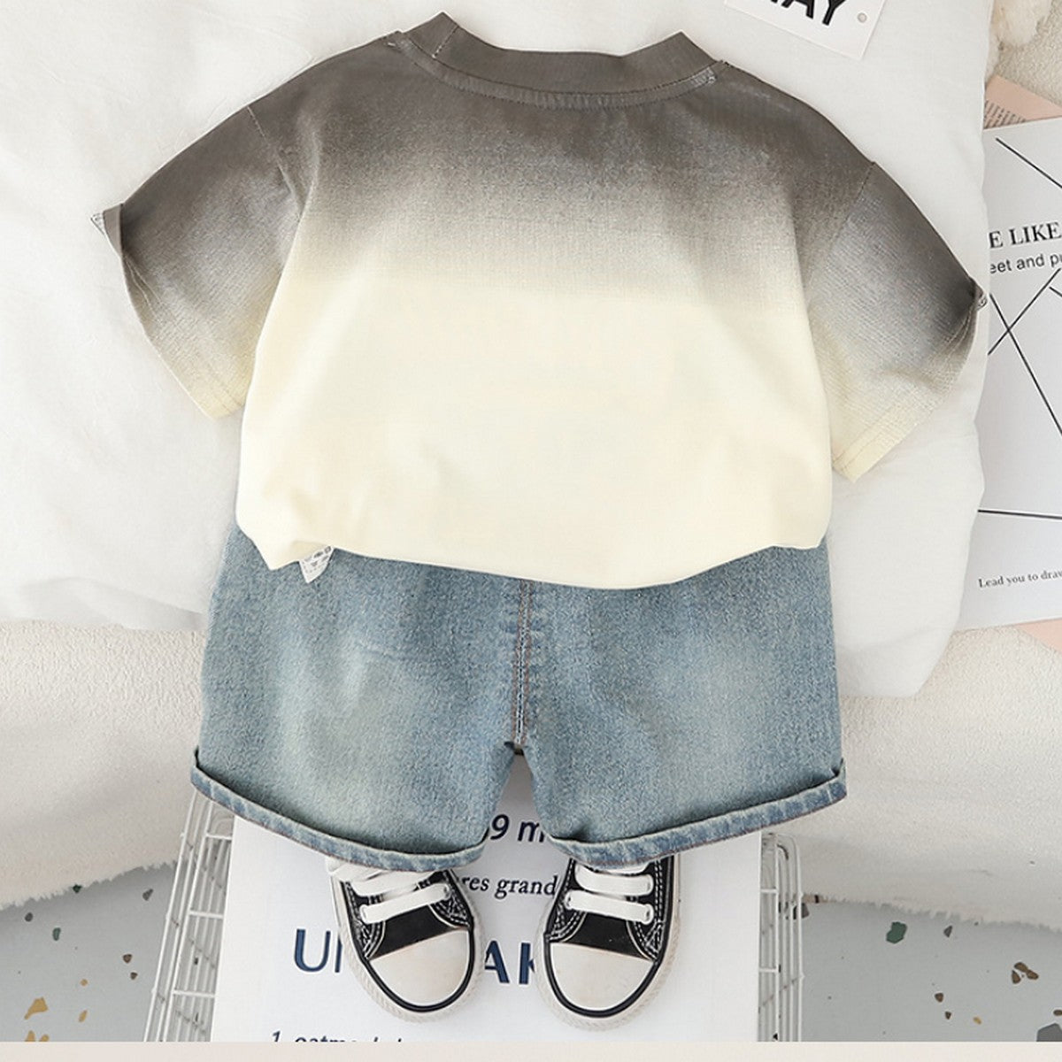 1-5 Yaş Vancouver 1976 Baskılı Tişört ve Kot Şort Takımı