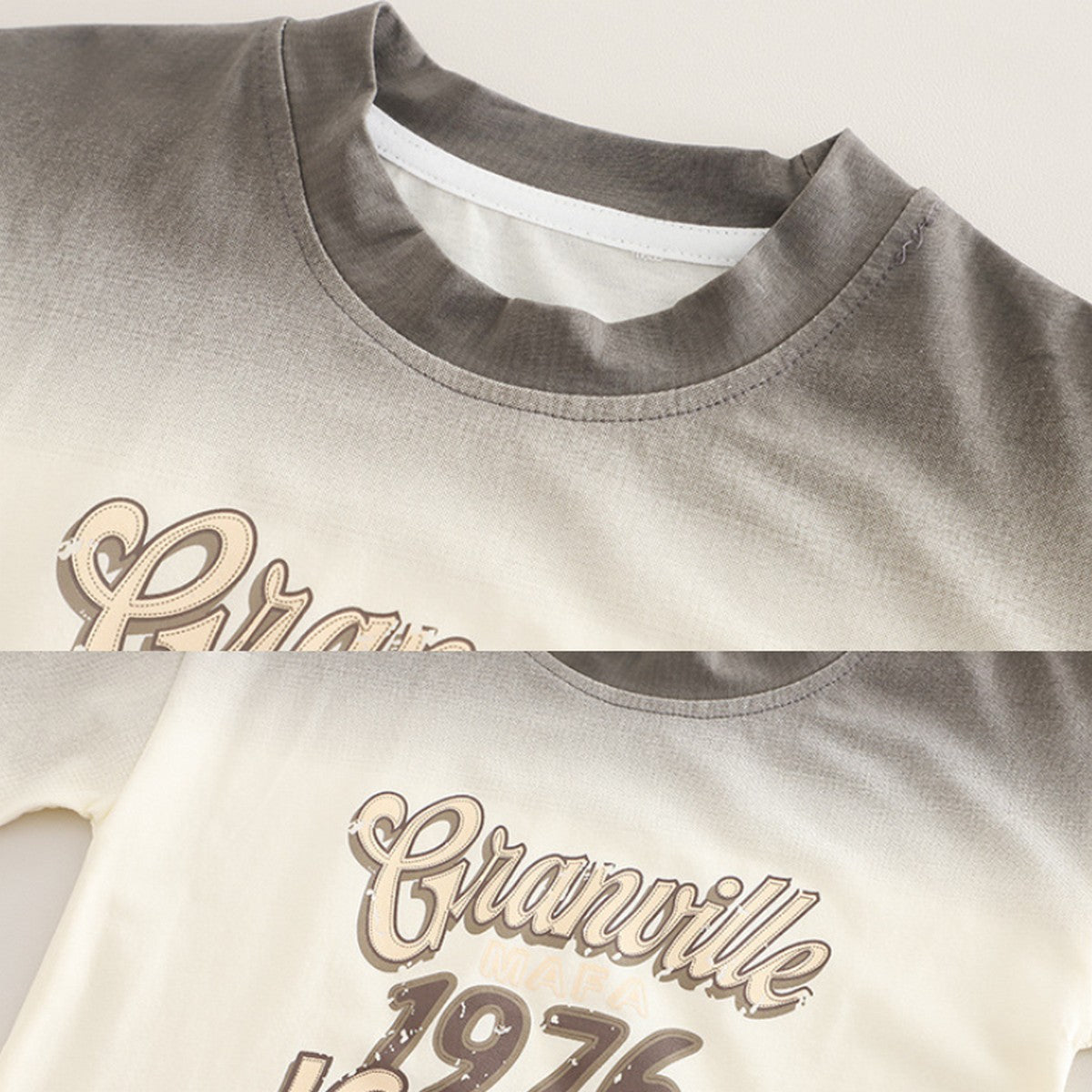 1-5 Yaş Vancouver 1976 Baskılı Tişört ve Kot Şort Takımı