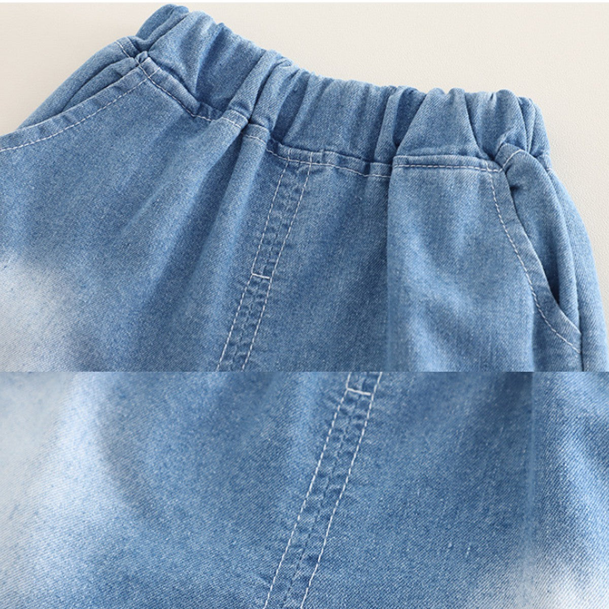 1-5 Yaş 3 Parça Kot Gömlekli Erkek Çocuk Takımı – Yazlık Denim Kombin