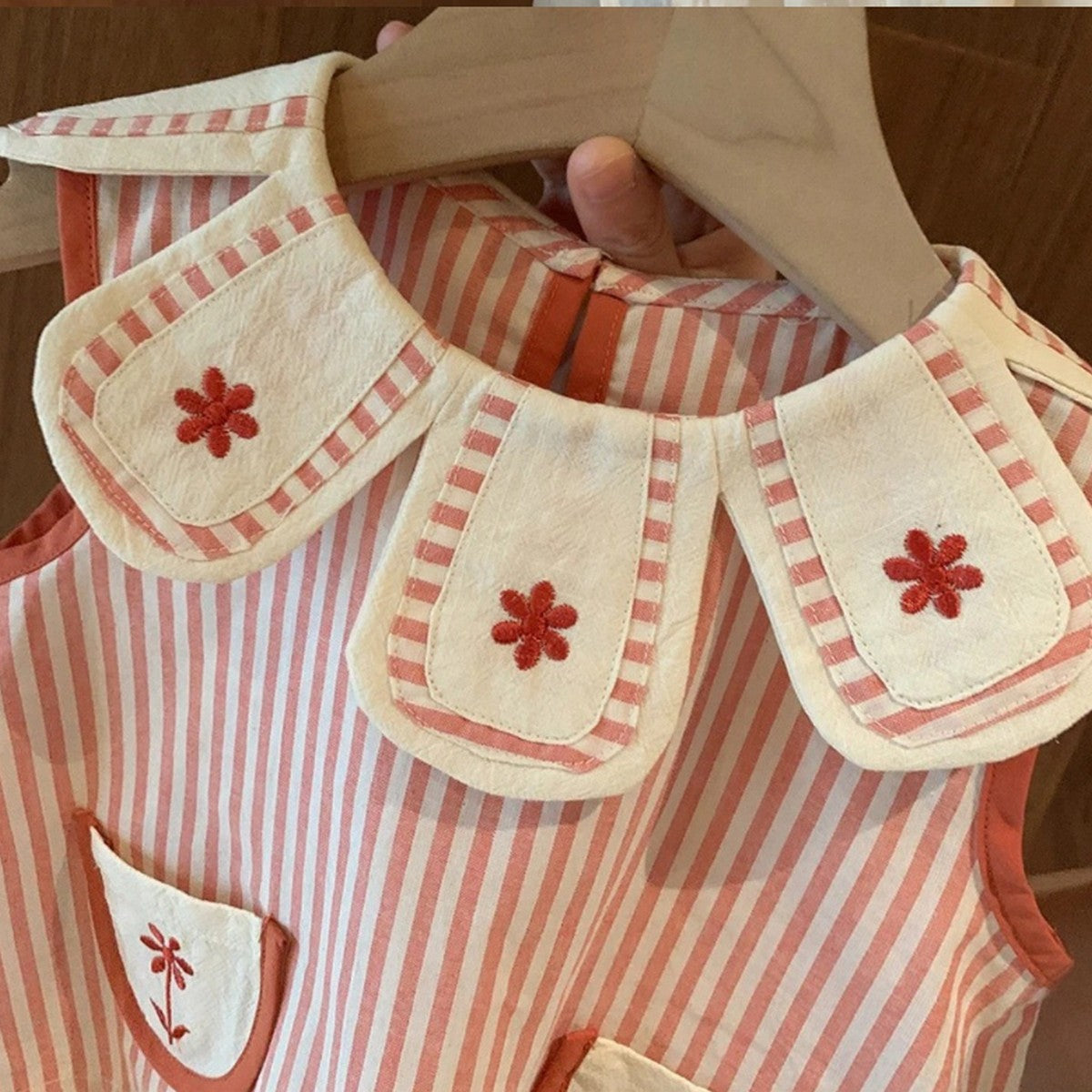 1-6 Yaş Çizgili Fırfırlı Şort Takımı | Kız Çocuk Yazlık