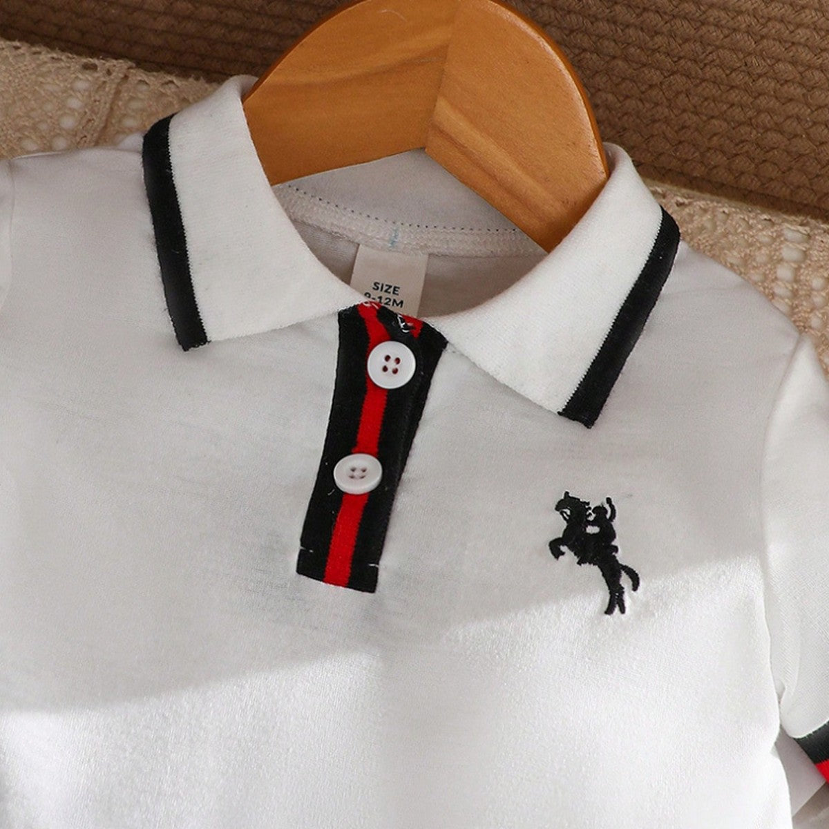 10 Ay – 3 Yaş Kız Çocuk Polo Yaka Beyaz Elbise | Spor Şık Yazlık Model