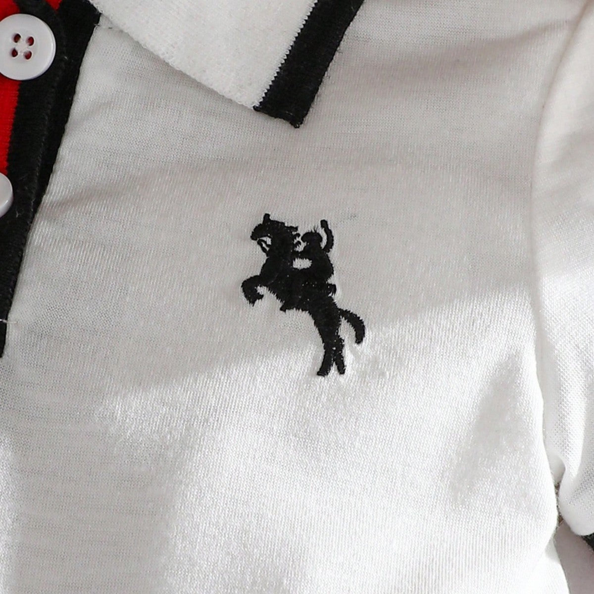 10 Ay – 3 Yaş Kız Çocuk Polo Yaka Beyaz Elbise | Spor Şık Yazlık Model