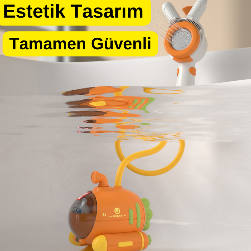 Bebek Duş Seti Full Set-Duş Başlığı-Silikon Tarak
