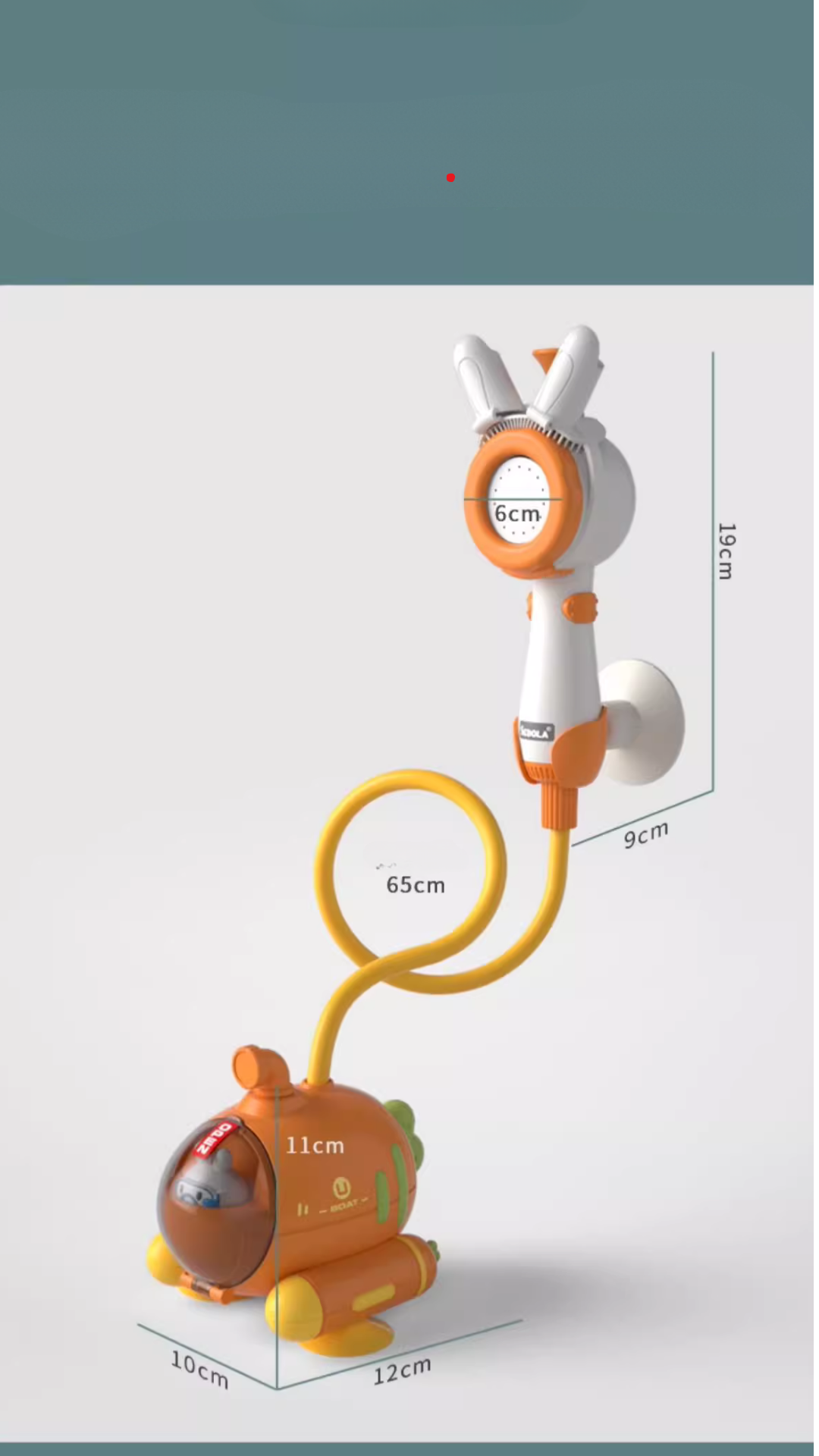 Bebek Duş Seti Full Set-Duş Başlığı-Silikon Tarak