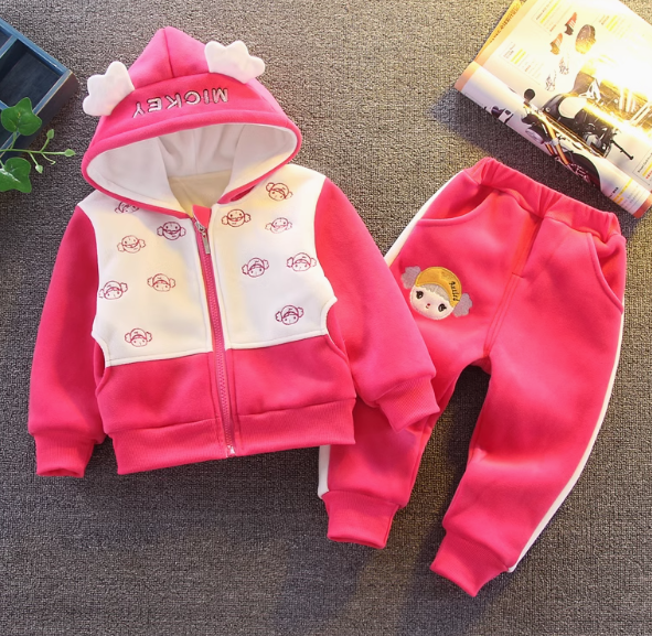 Gül Kırmızısı Kız Çocuk Takım 1-5 Yaş