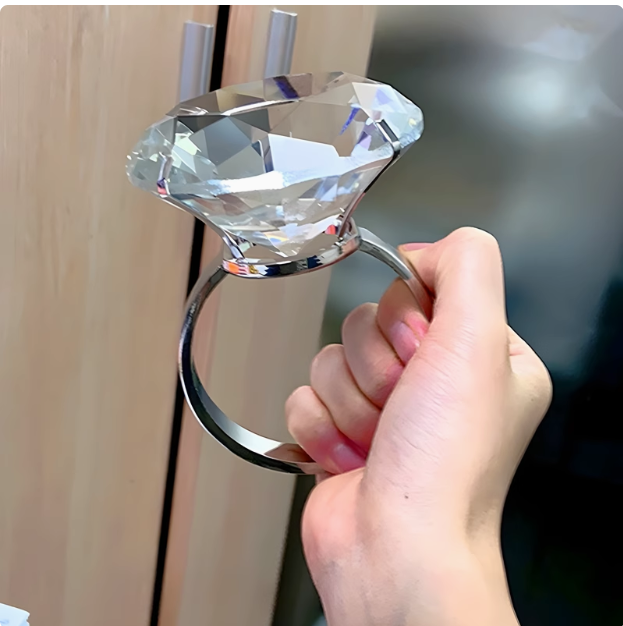 Dev Boyut Kristal Yüzük-Bileklik