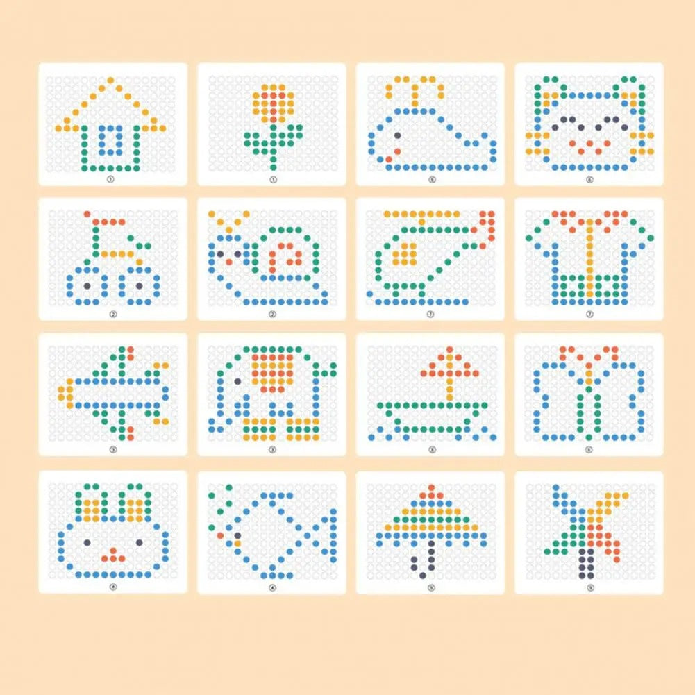 Küçük Çocuklar Için Manyetik Çizim Tahtası, Manyetik Kalem ve Boncuklu Büyük Karalama Tahtası, Montessori Eğitici Okul Öncesi Oyuncak