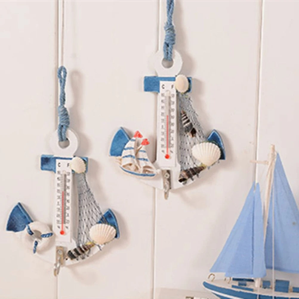 Hediyelik Ahşap Termometreli Askılık