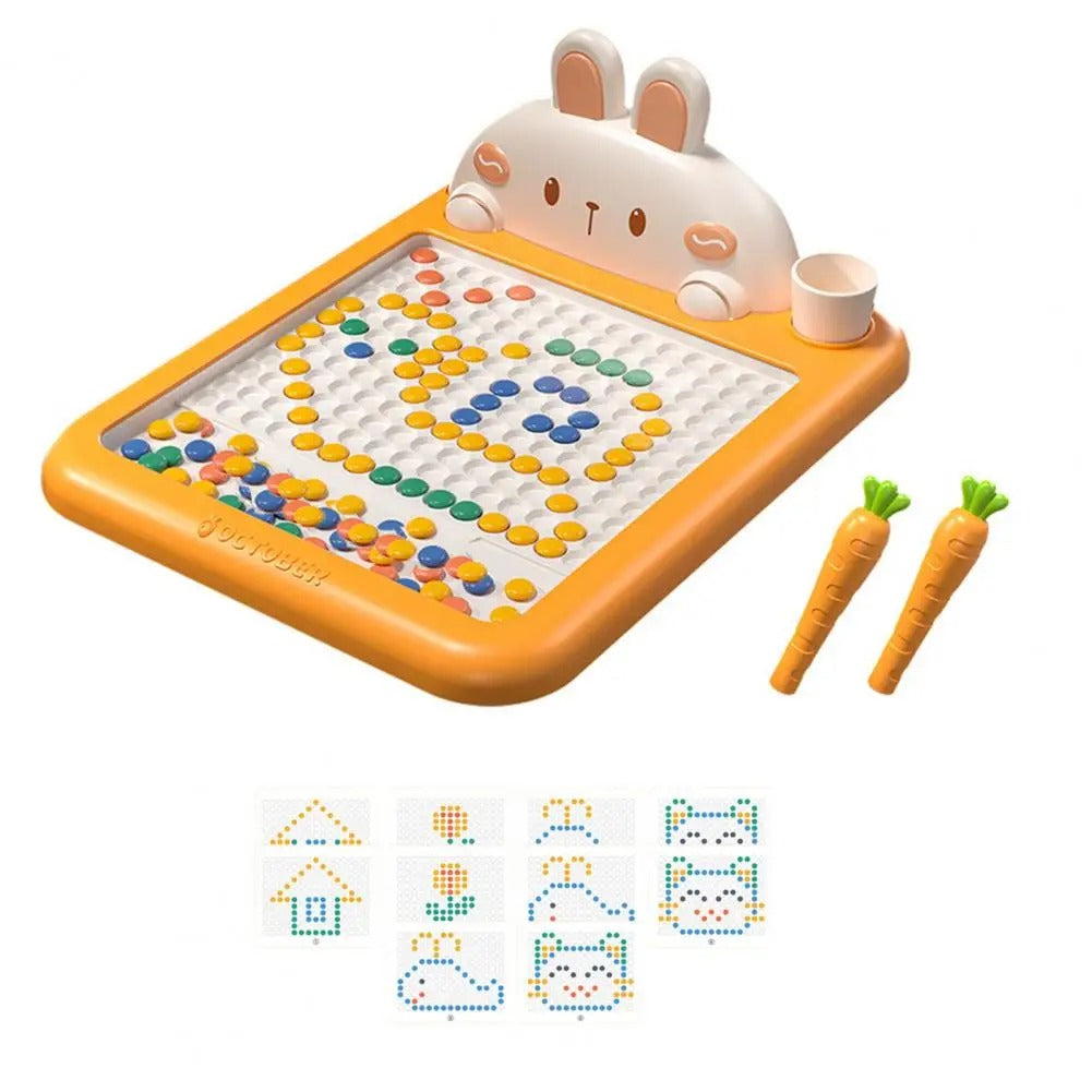 Küçük Çocuklar Için Manyetik Çizim Tahtası, Manyetik Kalem ve Boncuklu Büyük Karalama Tahtası, Montessori Eğitici Okul Öncesi Oyuncak