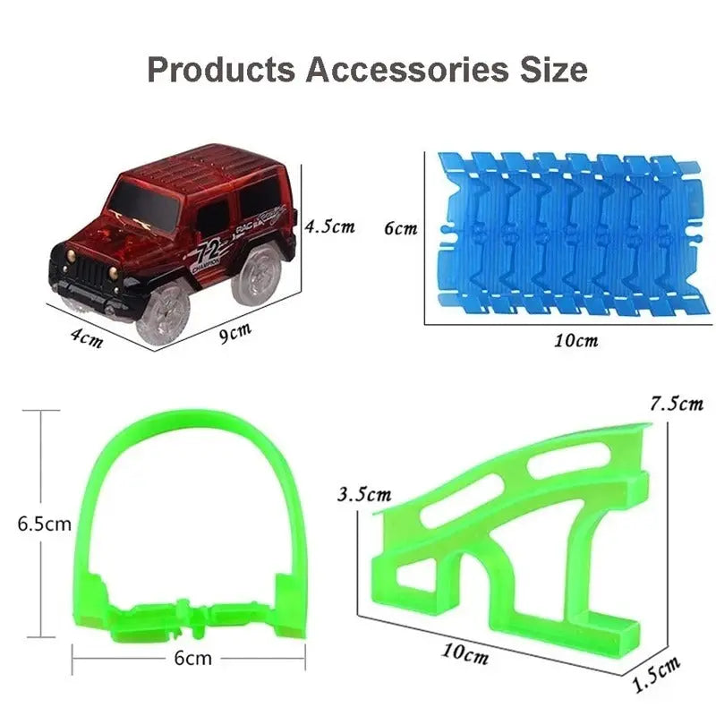 640 Parça Magic Trcuks Set Raylı Araba