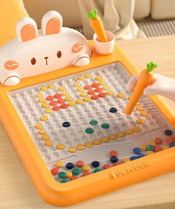 Küçük Çocuklar Için Manyetik Çizim Tahtası, Manyetik Kalem ve Boncuklu Büyük Karalama Tahtası, Montessori Eğitici Okul Öncesi Oyuncak