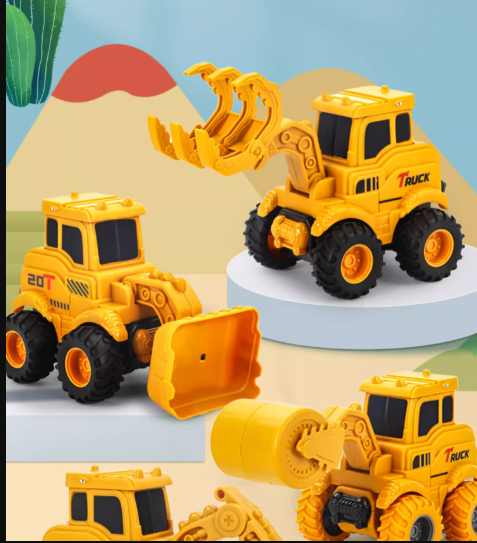 Üstten Basmalı Mini İş Makinesi Oyuncak