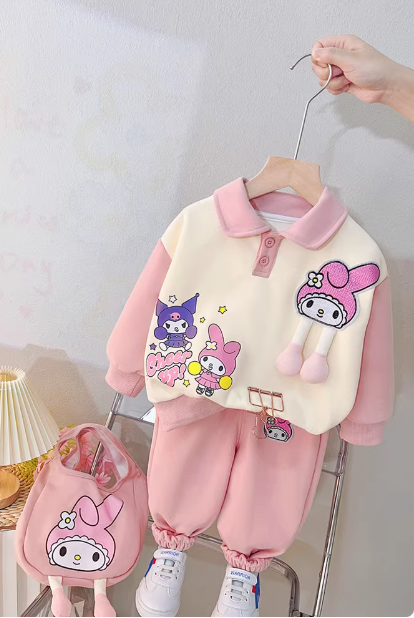 Pembe Renk Kız Çocuk Takım 1-5 Yaş