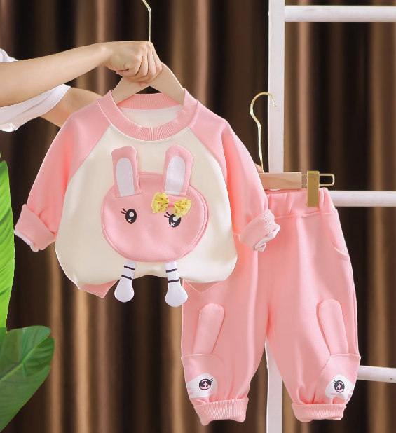 Pembe Renk Kız Çocuk Takım 1-6 Yaş