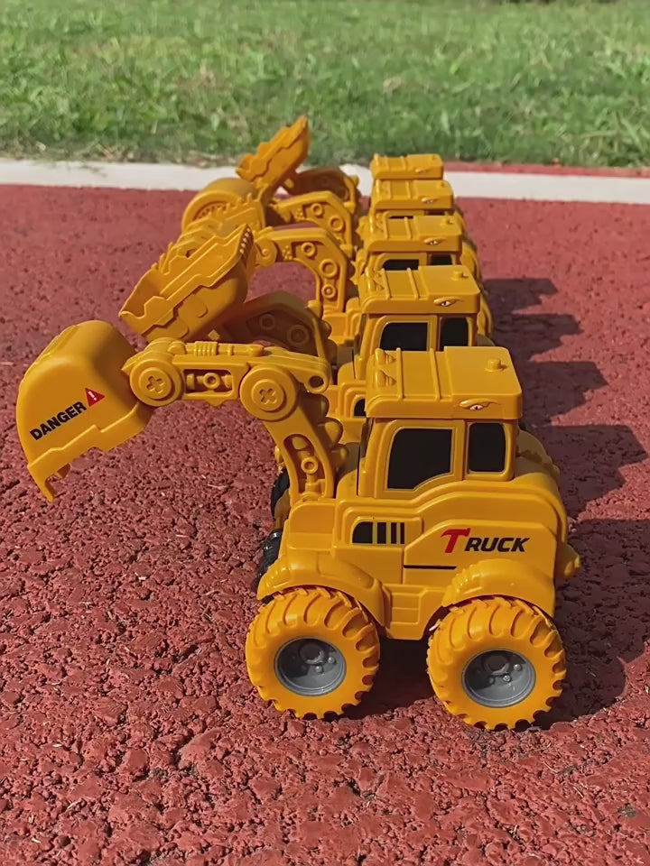 Üstten Basmalı Mini İş Makinesi Oyuncak