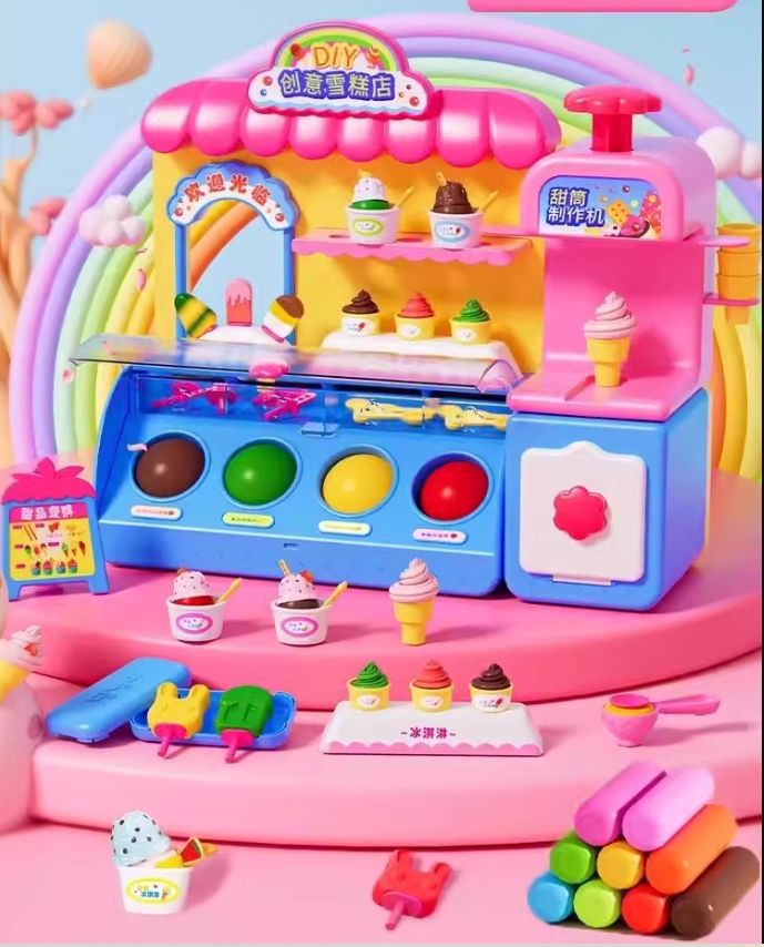 Çocuk Oyun Evi Dondurma Makinesi Oyuncak Araba