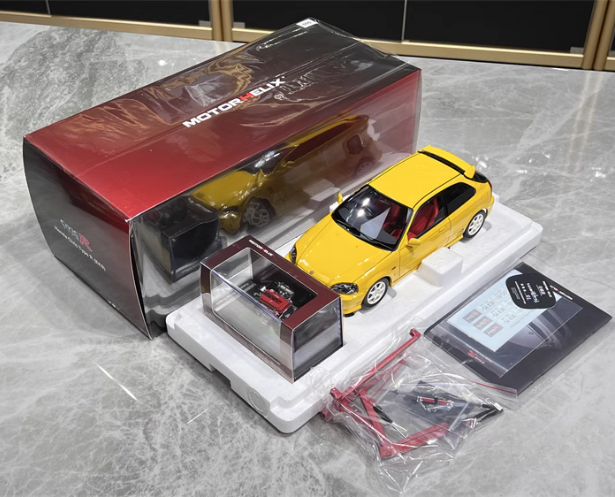1/18 Ölçekli Sarı Renk Honda Civic Typer-Ek9