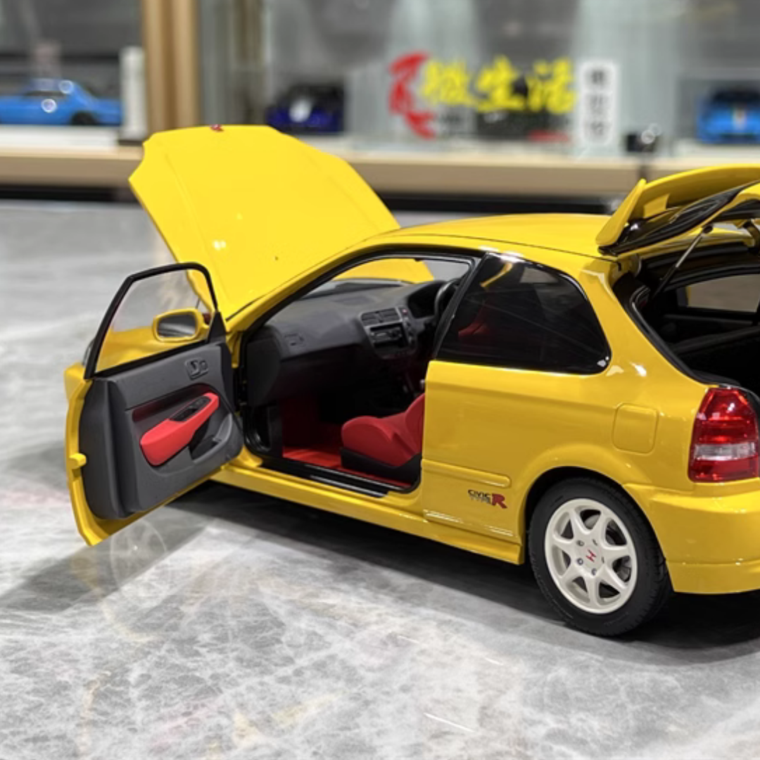 1/18 Ölçekli Sarı Renk Honda Civic Typer-Ek9