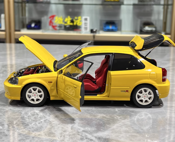 1/18 Ölçekli Sarı Renk Honda Civic Typer-Ek9