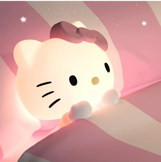 Şarjlı Hello Kitty Uzaktan Kumandalı Gece Lambası
