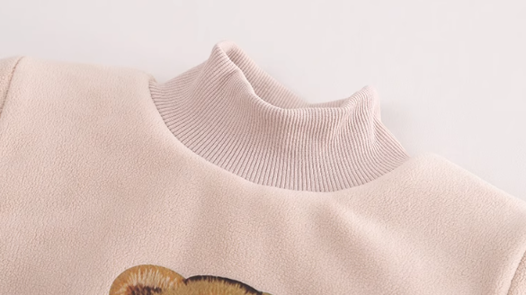 Yumuşak Peluşlu 3 Parçalı Kışlık Çocuk Takımı (1-5 Yaş)