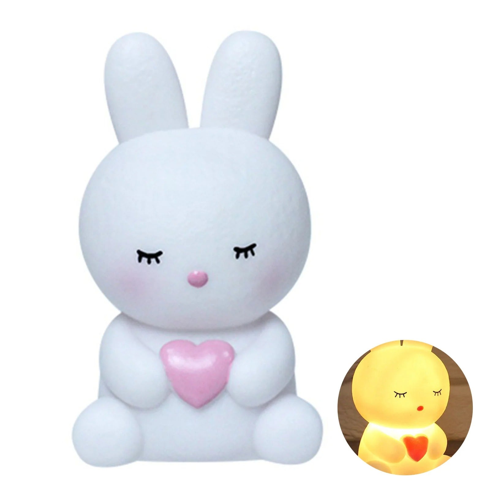 Pilli Masaüstü Gece Lambası Tavşan