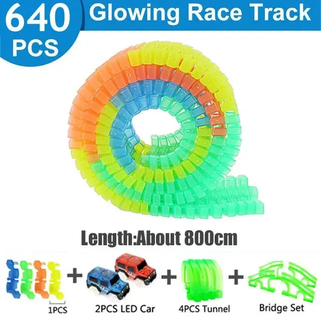 640 Parça Magic Trcuks Set Raylı Araba