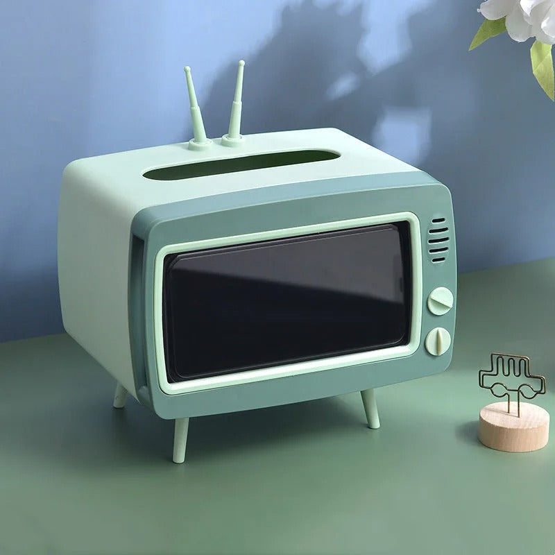 Çok Fonksiyonlu Masaüstü Peçetelikli Telefon Tutucu