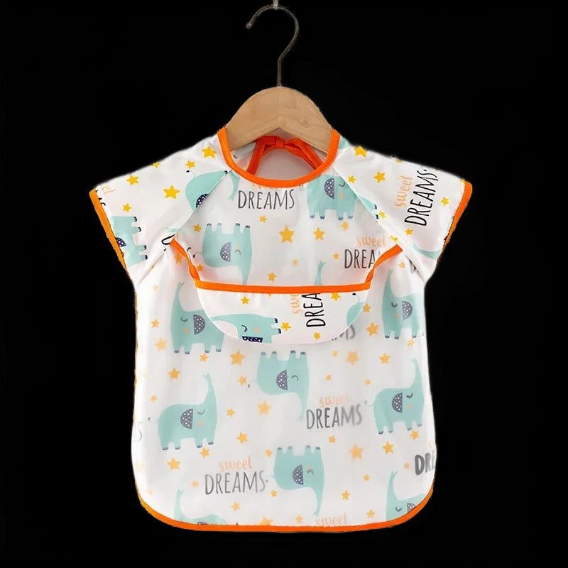 Bebek Önlüğü-Su Geçirmez Havuzlu- Uzun Kollu-Farklı Renk Seçenekleri 0-3 Yaş