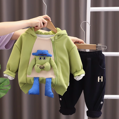 Yeşil-Siyah Unisex Çocuk Takım 1-5 Yaş