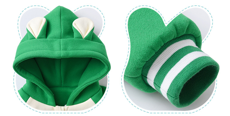 Yeşil Renk Dinazor Desenli Çocuk Takım 1-6 Yaş